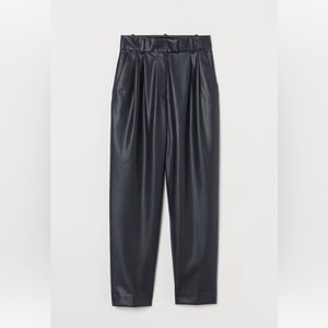 High waisted Faux leather pants